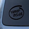GAMER INSIDE - Vinyl Car Decal Sticker #1791 | Vinyl Color: Black