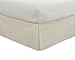 Luxury Hotel Tailored Bed Skirt, Box Pleats, 14 Inch Drop, King, Ivory
