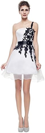 JOLLY BRIDE 2016 New Short Ball Gown Crystal Prom Dress Cocktail Party Formal White+Black 2