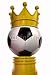 Wallmonkeys Peel and Stick Wall Decals - Soccer Is King Crown - Removable Graphic