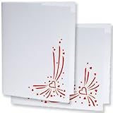 Red Hearts Photo Folders For 4x6 (25 Pack)