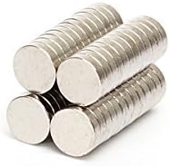 50Pcs 6*1.5mm Small Neodymium Rare Earth Disc Round Magnets N42 ,Multi-Use Fridge, DIY, Building, Scientific, Craft and Office Magnets