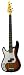 46" Left-handed Sunburst Electric Bass Guitar with Carrying Bag and Accessories