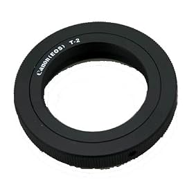T2 Lens Ring Adapter Mount to Canon EOS 1D 1Ds 5D 7D 40D,50D,60D,450D 500D,550D,600D,T2i,1000D,1100D SLR & DSLR Cameras.
