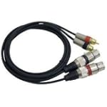 Pyle PPRC-X05 Dual 5ft. Professional Audio Link Cable XLR Female to RCA Male