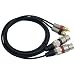 Pyle PPRC-X05 Dual 5ft. Professional Audio Link Cable XLR Female to RCA Male