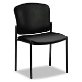 Pagoda 4070 Series Stacking Chairs, Black Vinyl, Two/Carton