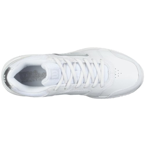 Wilson Pro Staff Fury wrs978500050, Damen Sportschuhe - Tennis, weiss, (weiß/silber), EU 38 1/3, (US 7.0), (UK 5.0)