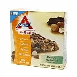 Atkins Day Break, Chocolate Hazelnut Bar, 5 Count (Pack of 2
