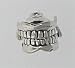 Sterling Silver 3D Moveable Dentist Model Denture Set Of Teeth Charm Sterling Silver 3D Moveable Dentist Model Denture Set Of Teeth Charm