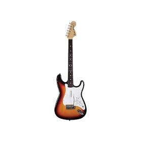 Xbox 360 Rock Band Wireless Fender Wooden Stratocaster Replica