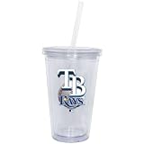 Tampa Bay Rays Double Wall Tumbler with Straw