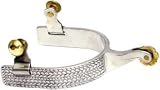 Abetta Raised Rope Roping Spurs - Stainless Steel - Men's