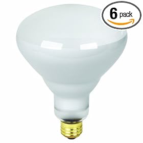 Feit Electric 120BR/FL/MP-130 120-Watt BR40 Indoor Flood Reflector Bulb, 6 Pack
