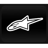 Alpinestars White Sticker Decal ~ Alpinestars