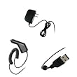 BlackBerry Torch 9800 Rapid Home Travel Wall Charger + Rapid Car Charger + USB Data Charge Sync Cable for BlackBerry Torch 9800