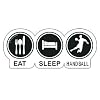EAT-SLEEP-HANDBALL Aufkleber Autoaufkleber