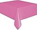Hot Pink Solid Rectangular Plastic Table Cover (54