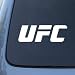 UFC - Ultimate Fighting - Vinyl Car Decal Sticker #1755 | Vinyl Color: White