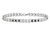 1 Carat Black and White Diamond 14K White Gold Bracelet