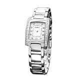 Ebel Brasilia Mini Diamond Pearl 24 x 29.5 mm Watch - Mother of Pearl Dial, Stainless Steel... by Ebel