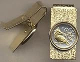 British Virgin Islands 10 Cent ÒKingfisherÓ Two Toned Coin Hinged Money Clip