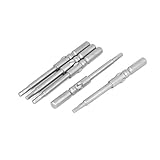 uxcell 磁気 六角スクリュードライバー ビット2.5mm 先端ラウンドシャンク　 5本入り 5mmx60mm
