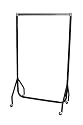 3ft Robust Chrome and Black Clothes Rail with stronger than the normal rail frame