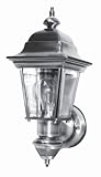 Heath Zenith Sl-4155-NB Solid Brass Motion Activated Lantern, Brushed Nickel