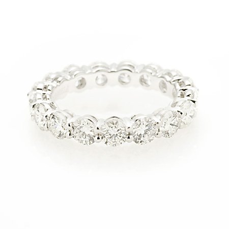 Diamond Platinum Eternity Wedding Band Ring