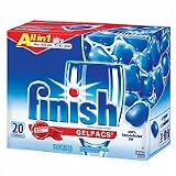 Finish All in 1 Gelpacs with Jet Dry Shine, Automatic Dishwasher Detergent 60 count