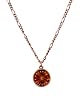 Necklace - N459 - Genuine Swarovski (tm) Crystal Stone - Rivoli Style on Copper Chain ~ Smoky Topaz