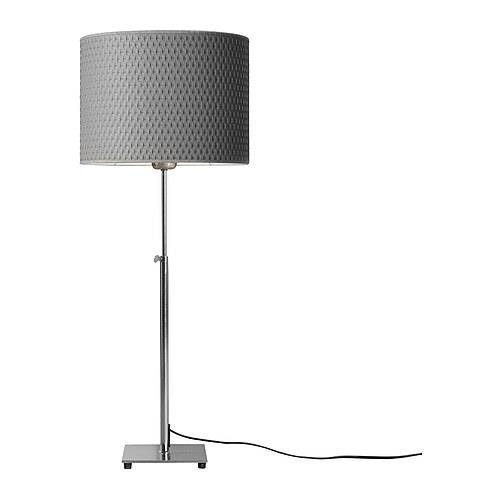 Ikea 201.908.34 alang table lamp, nickel plated gray