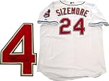 Grady Sizemore Autographed / Signed Cleveland Indians Authentic Jersey (JSA)