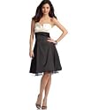 Trixxi Two-Tone Strapless Dress with Tulle