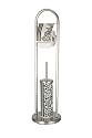 Wenko 17662100 Stand WC Garnitur Ornamento Nero Edelstahl