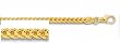 14K Yellow Gold Square Franco Chain Bracelet - 3.90mm - 8.75 inch