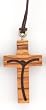 Necklace - Latin Cross - 1 and 3/4in. Height - IMPORTED FROM ITALY