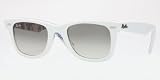 31dfpVKypHL. SL160  Ray ban unisex rb2140 (medium) original wayfarer white on subway map (rare prints subway) frame/grey gradient lens plastic sunglasses