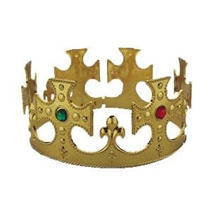 Adult's Gold King Halloween Costume Crown