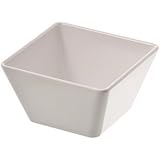 American Metalcraft MELSQ53 Melamine Square Bowl, 23-Ounce, White