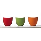 iSi Basics Flexible Silicone Prep Bowls, Set of 3, Red, Orange, Wasabi