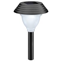 Malibu 8 Pack Solar Plastic Walk Light with White LED, Black LZ705W8
