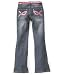 Vanilla Star Girls Pink Patent Swirl Pocket with Studded Belt