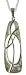 Silver Celtic Dropper Pendant 18 Curb Chain