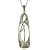 Silver Celtic Dropper Pendant 18" Curb Chain