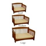 Pet Spindle Bed - Medium (Wood Finish) (28L x 25W x 13H)