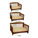 Pet Spindle Bed - Medium (Wood Finish) (28L x 25W x 13H)