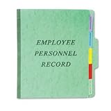 Pendaflex SER-1-GR Pendaflex Vertical Personnel Folders, 1/3 Cut, Top Tab, Letter, Green, 10Box / Sold as 1 EA