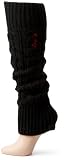 Levi's Girls 7-16 Cable Knit Legwarmer,Black,One Size